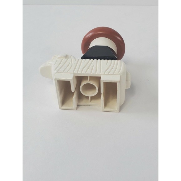 Vintage Lego Duplo Figure Cowboy on top of Vintage Lego Duplo Sheep - Picture 7 of 8